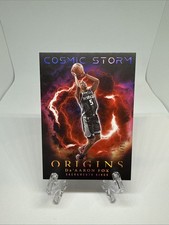 2023-24 Panini Origins De'Aaron Fox Cosmic Storm #12 Red /75 Sacramento Kings