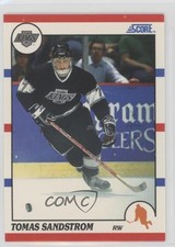 1990-91 Score 100 Hottest Players and Rising Stars Tomas Sandstrom #79 0q3