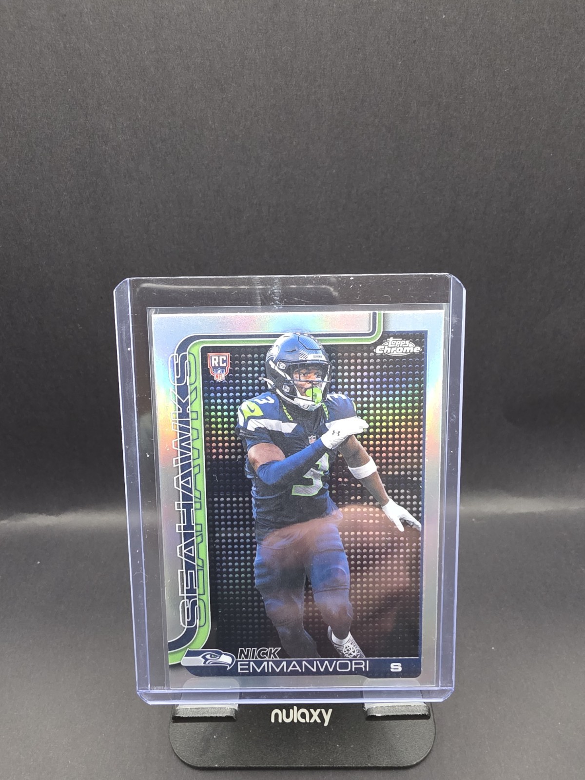 2025 Topps Chrome Nick Emmanwori LightBoard Logo Refractor SSP #348 RC