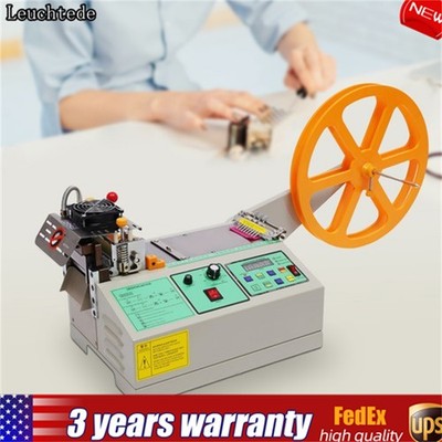 Hot and Cold Strip Cutter Automatic Webbing Tape Textile Ribbon Cutting Machine
