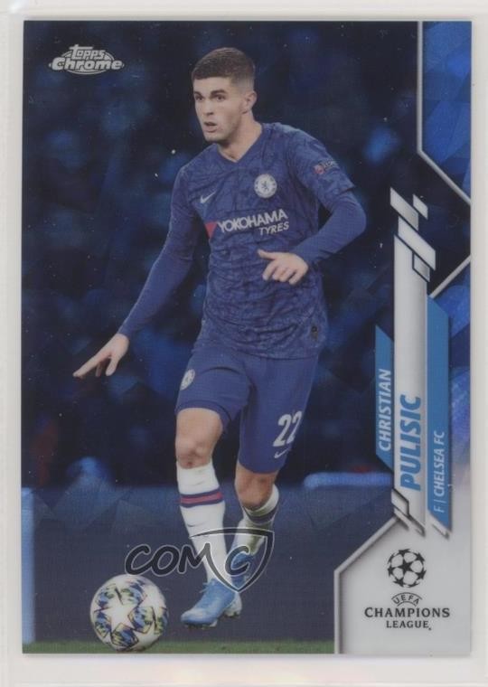 2019-20 Topps Chrome UEFA Champions League Sapphire Christian Pulisic #47 0b6b