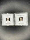 2x Geiger Edelmetalle 1 Gram .999 Fine Silver Squares – 1 Capsule, 1 Toned