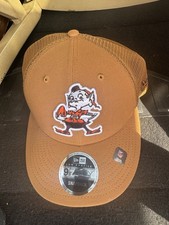 Mens New Era Cleveland Browns Brownie The Elf 9FIFTY Snapback /Retro Hat Brown