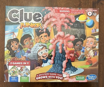 Clue Junior Game, 2-Sided Gameboard, 2 Games in 1, Clue Mystery Game