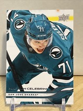 Macklin Celebrini 2025-26 UD Series 1 San Jose Sharks 2nd Year Card