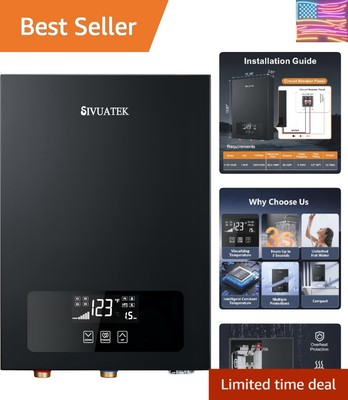 14kW Electric Tankless Water Heater -  Certified, Instant Hot Water for Homes