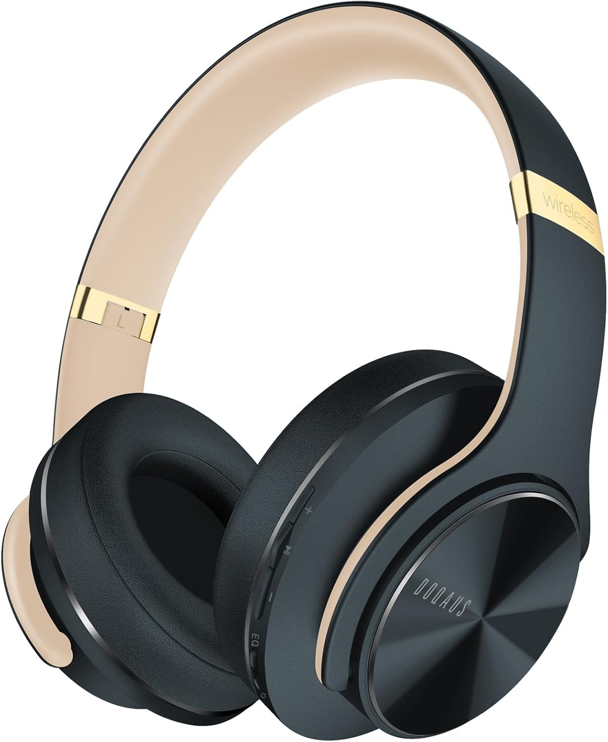DOQAUS Bluetooth Headphones Over Ear, 90Hrs Playtime, Bluetooth5.3 Wireless Hea
