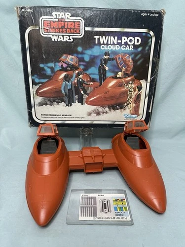 1980 Twin Pod Cloud Car Complete w /Box Vintage Star Wars ESB Kenner Super CLEAN