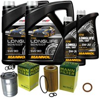 Inspektionspaket 12L Mannol Longlife 5W-30 FüR Mercedes 906 316 CDI 313 310 216