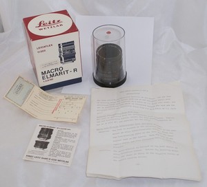 Leica Leitz Macro Elmarit-R f2.8 60mm Lens w/ Original Box & Paperwork