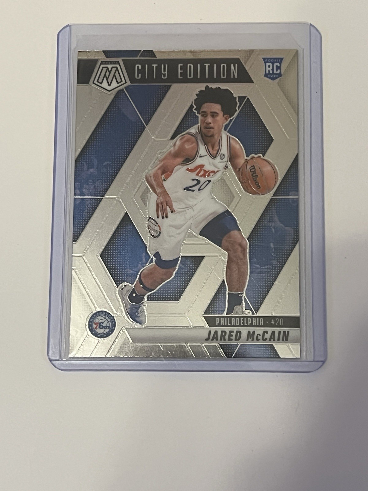 2024-25 Panini Mosaic - City Edition Jared McCain #277 Silver Prizm (RC)