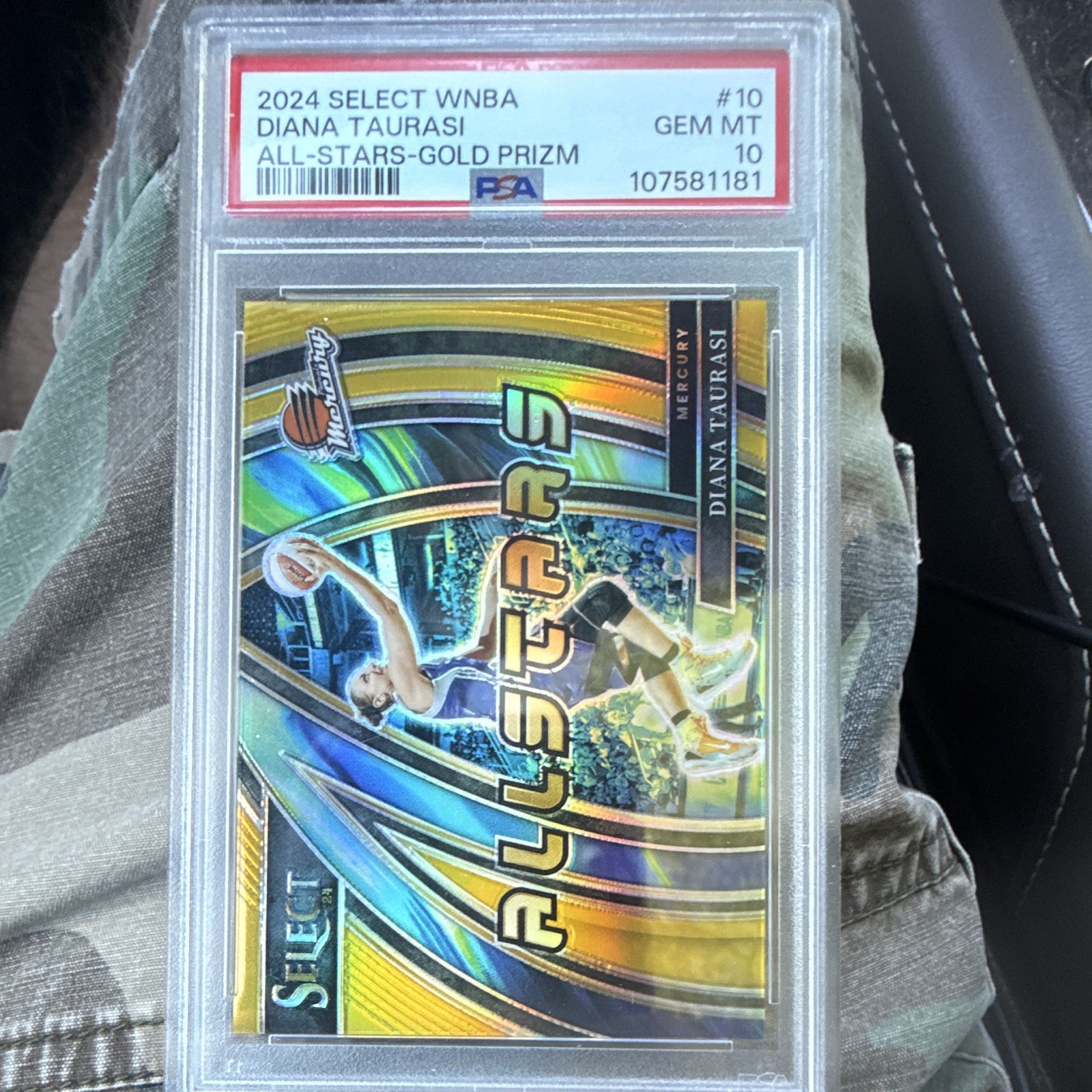 Panini 2024 Select WNBA Diana Taurasi All-Stars Gold Prizm #10 PSA 10 08/10