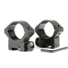 TACFUN 1 Pair 1 inch Ring Low Profile Scope Rings - 3/8" Dovetail Mount