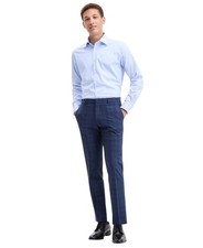 Tommy Hilfiger Mens Modern fit Dress Pants 36 / 32 Navy Blue Plaid