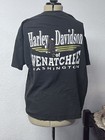 Harley Davidson Wenatchee Washington Dealer T Shirt XL Flame Engine Graphic