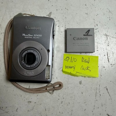 Canon PowerShot SD630 Gray 3'' TFT LCD 6MP 3x Optical Zoom Digital Elph Camera