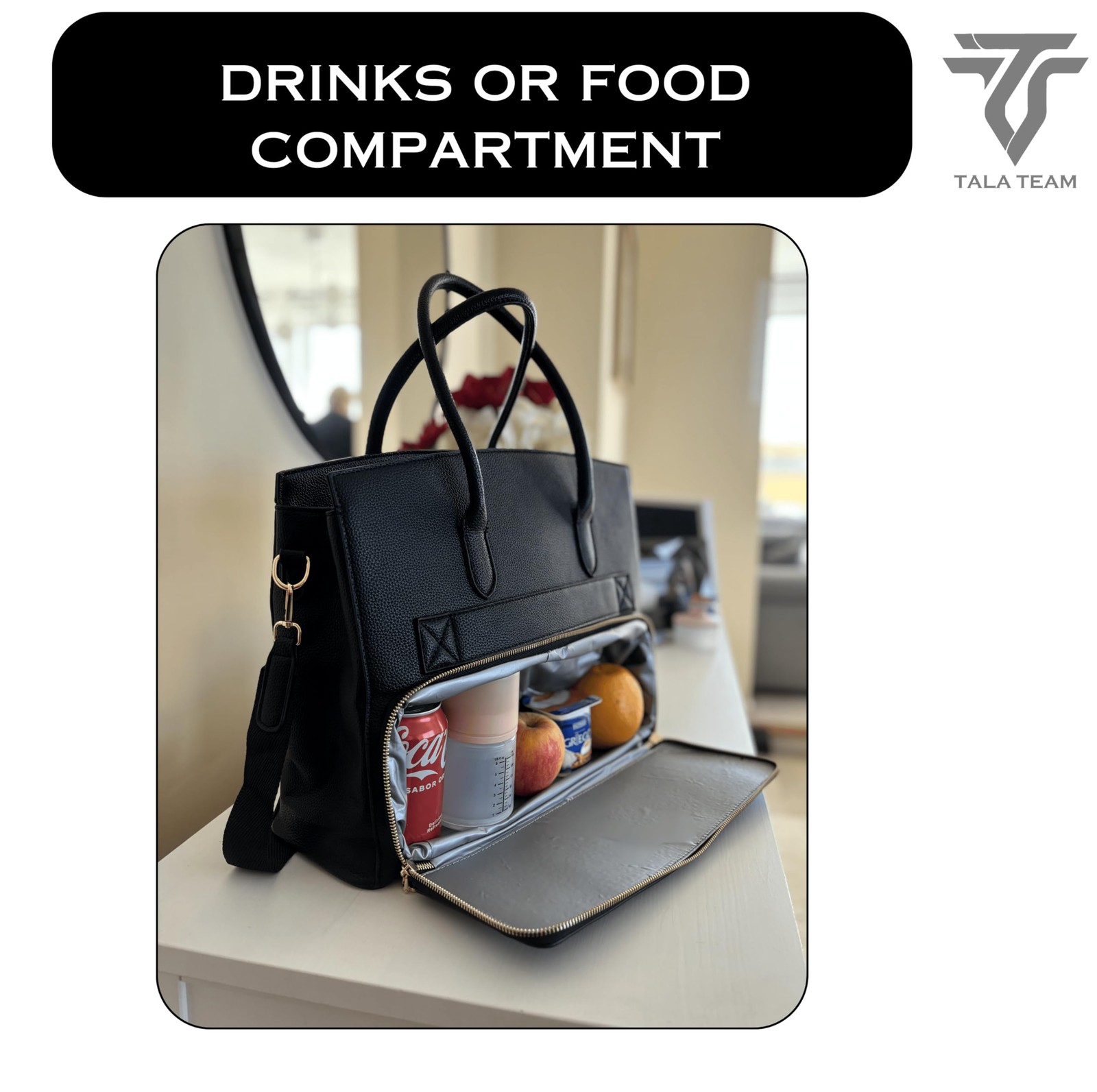 Tala Team Tote Bag For Women with Insulated Lunch Compartment - Bolsos Para M...