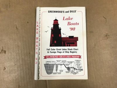 Vintage Greenwood's & Dill's Lake Boats '92 - Full Color Great Lakes Stack Chart
