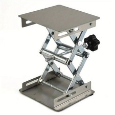 Lifting Table stainless steel Bracket Lab Jack Hand Held Height Adjustable