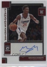 2022-23 Panini Donruss Optic Signature Series Moussa Diabate #SS-MDB Auto 0x50
