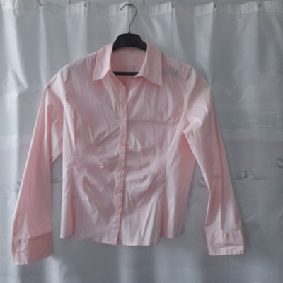 SIXTH SENSE Damen Bluse Gr40Rose Urlaub CottonMix Langarm Taliert Gemustert Wien