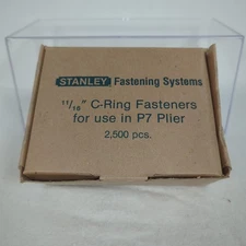 Stanley 11/16" C-Ring Fasteners for use in P7 Plier - 2700 pcs - RING 616G50