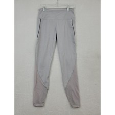 Victoria’s Secret Sport Leggings Women’s Medium Gray Mesh Panel Yoga Pants Mid