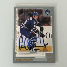 2000-01 O-Pee-Chee Jonas Hoglund #37 Auto Autograph Signed Toronto Maple Leafs