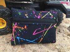 LIVESOUTSIDE Splatter Pattern Black Camo Coyote Brown Zipper Bag Small USA Made