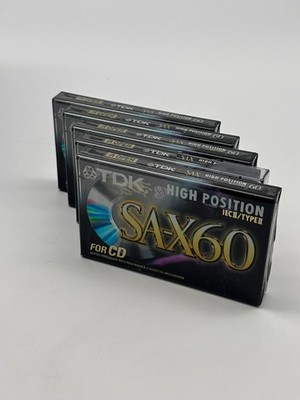 5x TDK SA 60 Kassette Tapes 1995 + OVP + SEALED + Im 5er-Pack