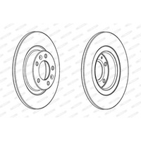 Ferodo 2X Bremsscheibe Hinten Ø290 Mm Beschichtet FüR Peugeot 508 Sw I 8E_ 2.0