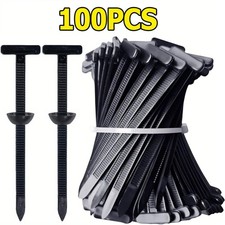 100 PCS Nylon Universal Cable Tie Buckle  Heavy Duty Self-Locking Zip Ties Holder