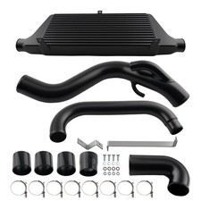 3 Black Intercooler Kit For Nissan 200sx 240sx S14 S15 Sr20det 70mm Turbo