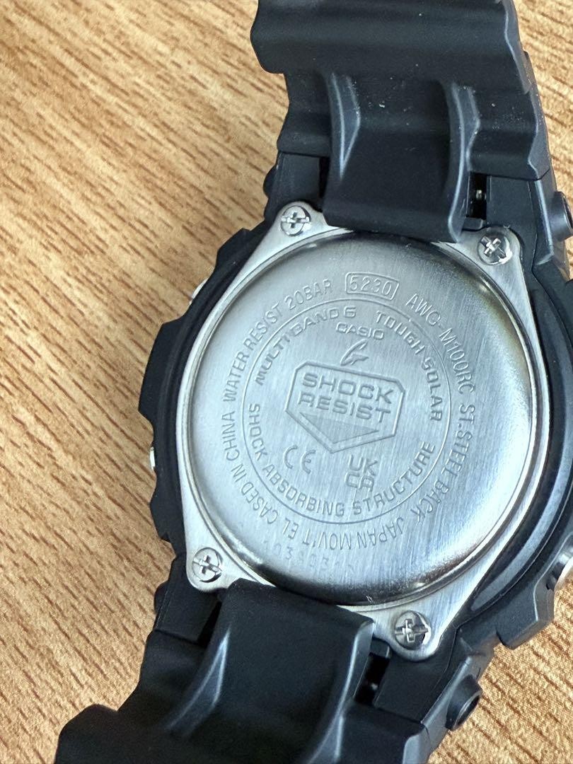 G-Shock AWG-M100RC-1AJF Black Digital Shock Resistant Watch