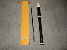 Descant Aulos 205A School Recorder Made In Japan + Cloth Case