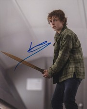 Walker Scobell signed autograph 20x25cm Percy Jackson in person autograph COA