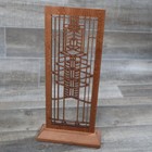 Mini Schermo Decorativo Frank Lloyd Wright - Robie House - Legno Di Ciliegio Laser Cut - 28,2 Cm