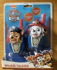 PAW Patrol Walkie Talkies Set of 2 Chase and Marshall, New In Package