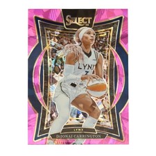 Dijonai Carrington 2025 Panini WNBA Select Concourse Pink Cracked Ice #68