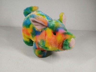 1986 Iwaya Rainbow Mr Bacon Pig Walking Animated Sound Battery Vintage Works