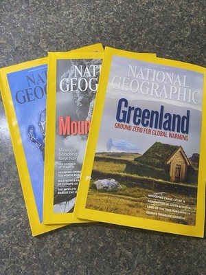 National Geographic 2010 Jan May Jun Global Warming Mount St. Helens Bionic Age