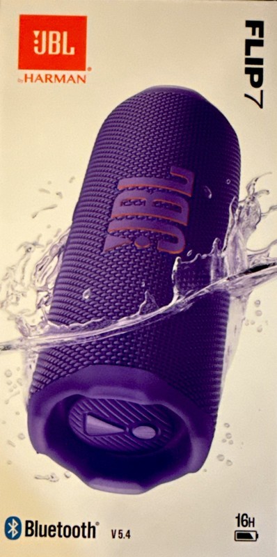 JBL Flip 7 Purple Portable Bluetooth Speaker