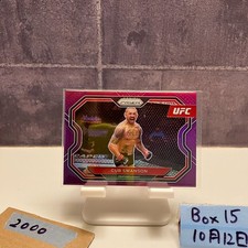 2021 Panini Prizm Cub Swanson UFC Purple Featherweight Card