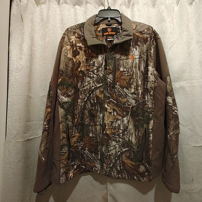 GAMEWINNER Camo Jacket Mens S Realtree Xtra Hunting Fleece Zip up