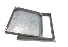 Manhole Cover 600mm x 600mm 80mm Recessed All Steel Cover&Frame UK Seller