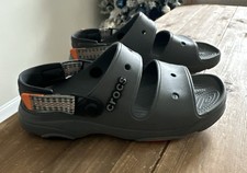 Crocs Classic All Terrain Double Strap Sandal Slide Mens Size 9 Gray Charcoal