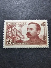Stamp France Colony Value Ivory N° 139 New Mlh 1937