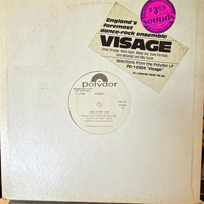 Visage Polydor ''Selections'' Vinyl Record 33 RPM (1980) Promo PRO 140