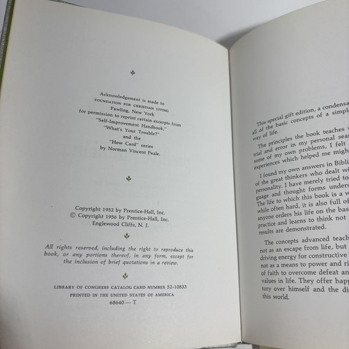 The Power Of Positive Thinking Dr Peale Gift Edition Box Set Vintage HC 1956 AA - Picture 11 of 20