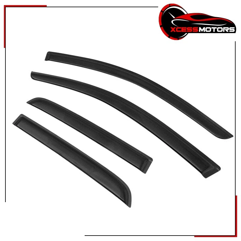 Fits 14-21 Mitsubishi Mirage Hatchback Side Window Visors Rain Windshield 4PCS - Image 3 of 4